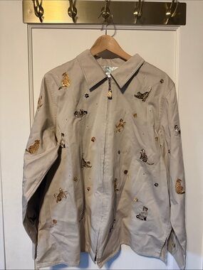 Wacky-Khaki cat jacket